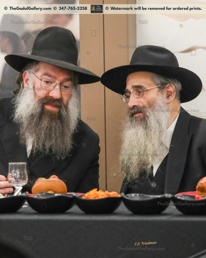 Rav Tzvi Kaplan with Rav Aryeh Berenstein
