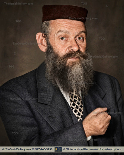 Rav Shraga Feivel Mendlowitz - Digitally Colored - רב שרגא פייוויל מענדעלאוויץ