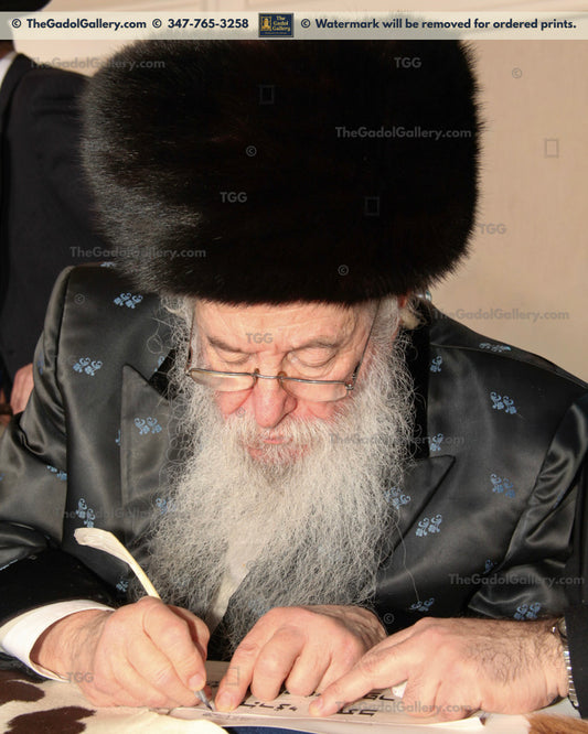 Rav Yakov Perlow 3 - Novominsker Rebbe - הרב יעקב פרלוב (Sefer Torah)