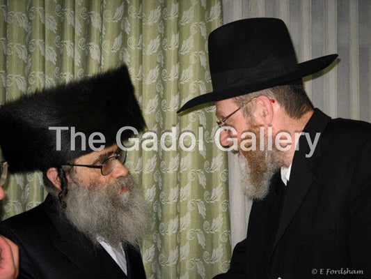 Rav Asher Arieli and Rav Gamliel Rabinowitz Sukkah Poster