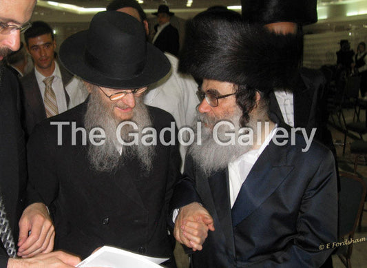 Rav Don Segal with Rav Gamliel Rabinowitz Sukkah Poster