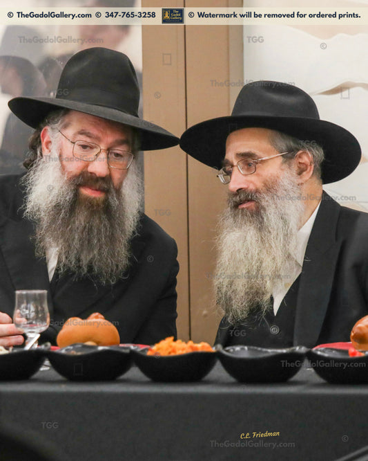 Rav Tzvi Kaplan with Rav Aryeh Berenstein