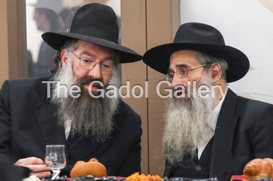 Rav Tzvi Kaplan with Rav Aryeh Berenstein