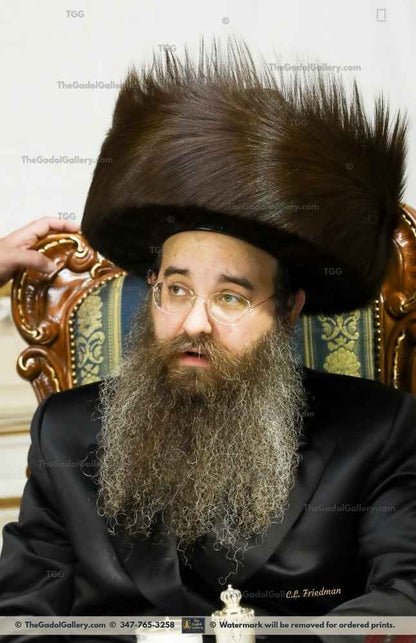 The Sadigura Rebbe Yerushalayim -1- ×”××“×ž×•"×¨ ×ž×¡×“×™×’×•×¨× ×™×¨×•×©×œ×™× Sukkah Poster