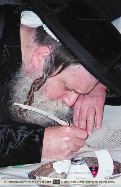 The Toldos Avrohom Yitzchok Rebbe -2- האדמו"ר מתולדות אברהם יצחק Sukkah Poster